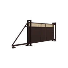 Ворота Grand Line откатные Estet Plus 2,4х4,5 RR 32/1014