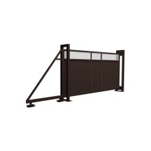 Ворота Grand Line откатные Estet Plus 2,0х4,5 RAL RR 32/1013