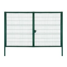 Ворота Grand Line Profi с замком 2,43х4,0 RAL 6005
