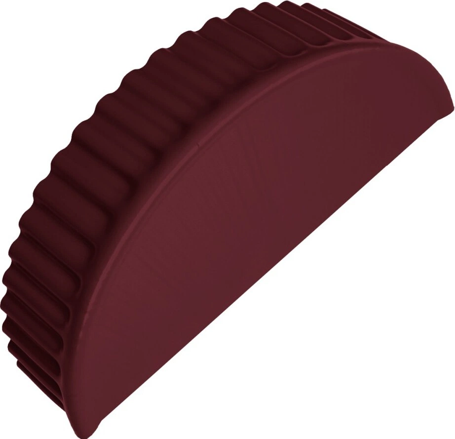 Заглушка торцевая Grand Line 0,45 ПЭ RAL 3005 красное вино