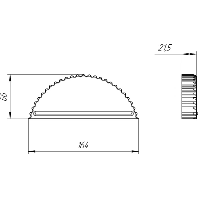 Малая торцевая заглушка конька Grand Line 0,45 ПЭ RAL 3005 красное вино — 083804 Малая торцевая заглушка конька Grand Line 0,45 ПЭ RAL 3005 красное вино — 083804