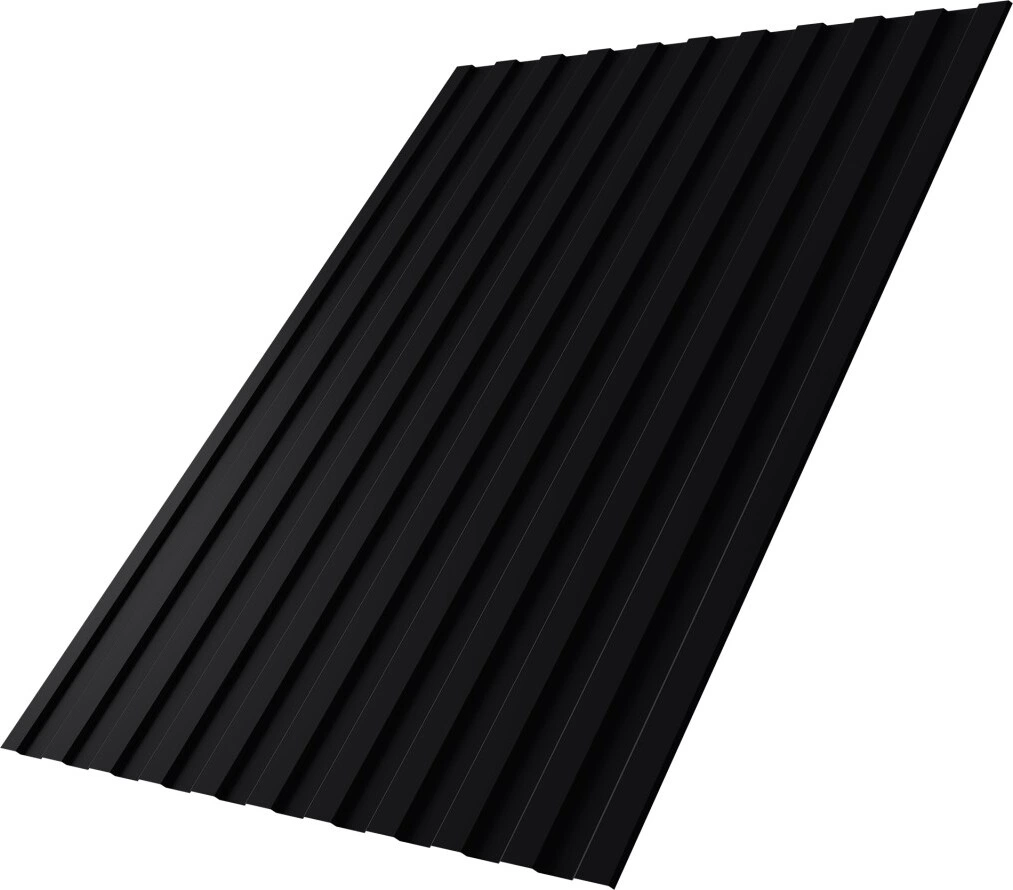 Профнастил С8A в01 Grand Line 0,45 ПЭ RAL 9005 черный
