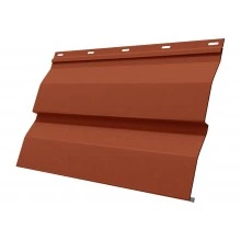 Сайдинг металлический Корабельная доска Grand Line 0,45 Drap RAL 8004 терракота