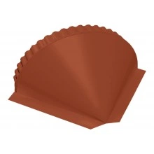 Малая конусная заглушка конька Grand Line 0,45 Drap RAL 8004 терракота