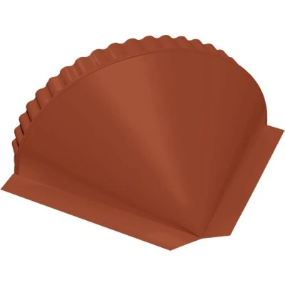 Малая конусная заглушка конька Grand Line 0,45 Drap RAL 8004 терракота — 111790