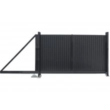 Ворота Grand Line откатные Estet 2,0х3,5 RAL 7024