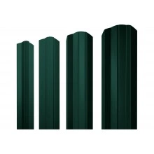 Штакетник М-образный A фигурный Grand Line 0,4 ПЭ RAL 6005 зеленый мох