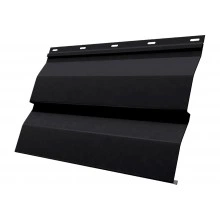 Сайдинг металлический Корабельная доска НН Grand Line 0,45 Drap RAL 9005 черный