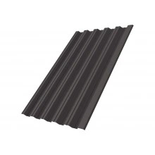 Профнастил НС35R Grand Line 0,5 GreenCoat Pural БТ матовый RR 32 темно-коричневый (RAL 8019 серо-коричневый)