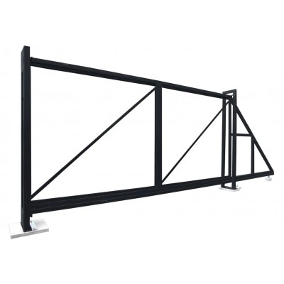 Ворота Grand Line откатные Colority цинк 2,03x4,0 RAL 7024 — 252311 Ворота Grand Line откатные Colority цинк 2,03x4,0 RAL 7024 — 252311