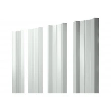 Штакетник М-образный A с прямым резом Grand Line 0,45 Drap RAL 9003 сигнальный белый