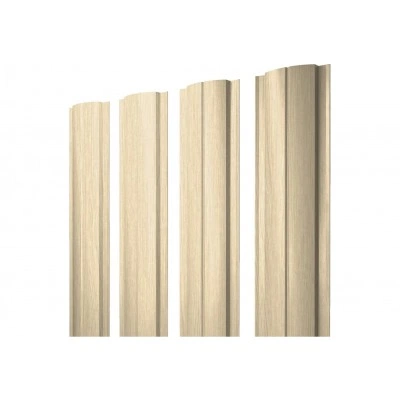 Штакетник Полукруглый Слим с прямым резом Grand Line 0,45 Принт Элит Молочное дерево TwinColor — 256594 Штакетник Полукруглый Слим с прямым резом Grand Line 0,45 Принт Элит Молочное дерево TwinColor — 256594