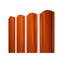 Штакетник Круглый фигурный Grand Line 0,45 ПЭ RAL 2004 оранжевый