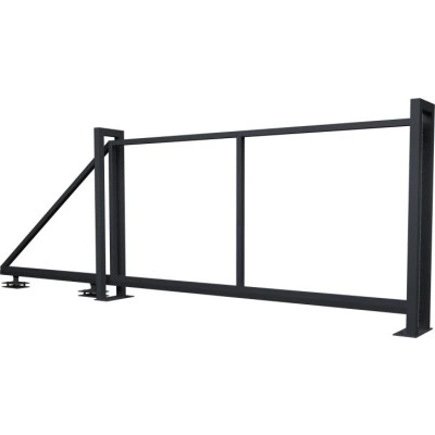 Ворота Grand Line откатные Жалюзи 2,0х4,0 RAL 7024 без заполнения — 280979