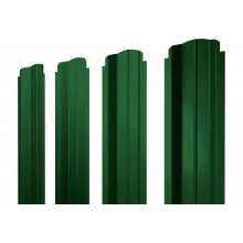 Штакетник П-образный B фигурный Grand Line 0,45 ПЭ RAL 6002 лиственно-зеленый