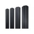Штакетник Твин фигурный Grand Line 0,4 ПЭ матовый двухсторонний RAL 7024 мокрый асфальт — 285372 Штакетник Твин фигурный Grand Line 0,4 ПЭ матовый двухсторонний RAL 7024 мокрый асфальт — 285372
