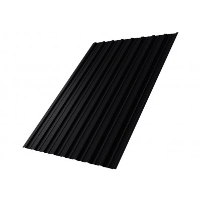 Профнастил С10A Grand Line 0,5 Сатин матовый RAL 9005 черный — 289540 Профнастил С10A Grand Line 0,5 Сатин матовый RAL 9005 черный — 289540