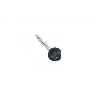 Саморез кровельный Grand Line Daxmer 4,8х50 RAL 7024 (150) сверло №1 — 306238 Саморез кровельный Grand Line Daxmer 4,8х50 RAL 7024 (150) сверло №1 — 306238