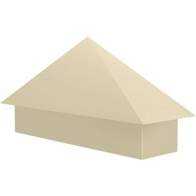 Колпак Grand Line на полустолб для профнастила С21 0,45 ПЭ RAL 1015 светлая слоновая кость — 358637