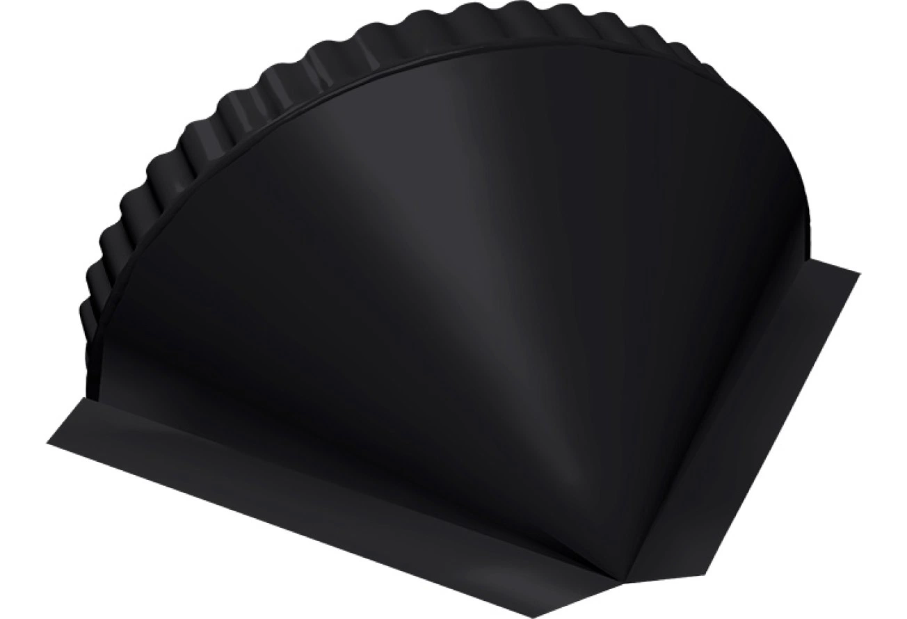 Заглушка малая конусная Grand Line 0,45 Drap СТ RAL 9005 черный