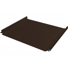 Кликфальц Про Гофр Grand Line 0,5 PurLite матовый с пленкой на замках RAL 8017 шоколад