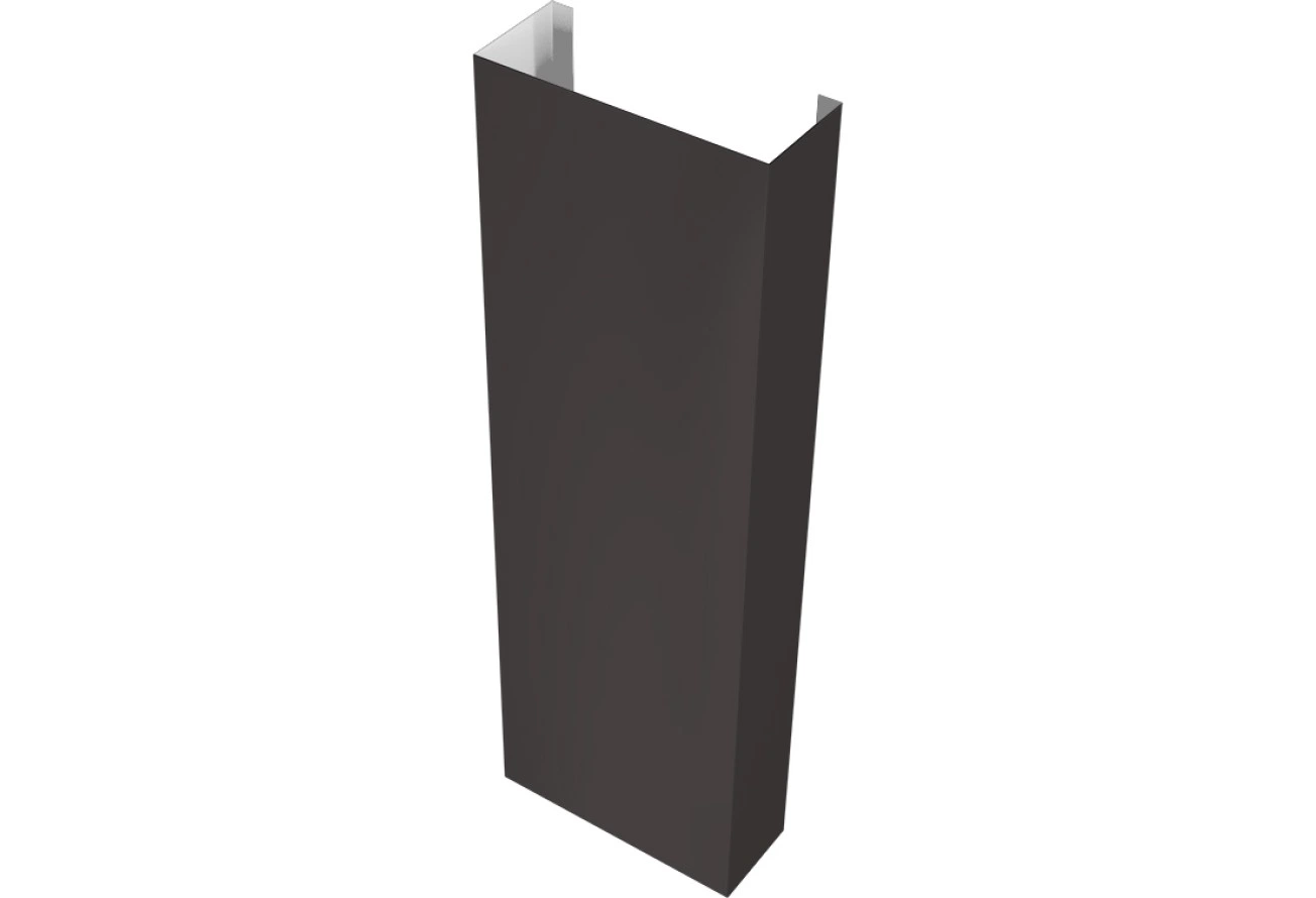 Декоративный полустолб Grand Line для профнастила С21 0,5 Сатин RR 32 темно-коричневый (1,8м)