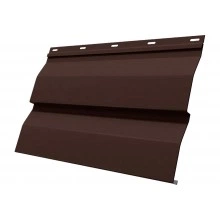 Сайдинг металлический Корабельная доска Grand Line 0,45 Drap СТ RAL 8017 шоколад