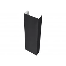 Декоративный полустолб Grand Line для профнастила С21 0,5 Rooftop Бархат RAL 9005 черный (1,8м)