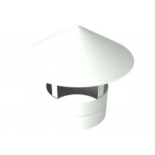Дымник Grand Line на трубу круглый d120 0,5 Сатин RAL 9003 сигнальный белый