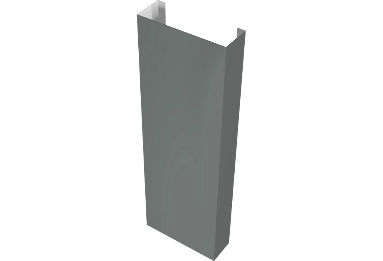 Декоративный полустолб Grand Line для профнастила С20 0,45 ПЭ RAL 7005 мышино-серый (1,8м)