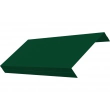 Ламель обратная 125 забора жалюзи Техас Grand Line 0,45 ПЭ двухсторонний RAL 6005 зеленый мох