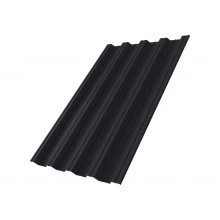Профнастил НС44R Grand Line 0,5 GreenCoat Pural БТ матовый RR 23 темно-серый (RAL 7024 мокрый асфальт)