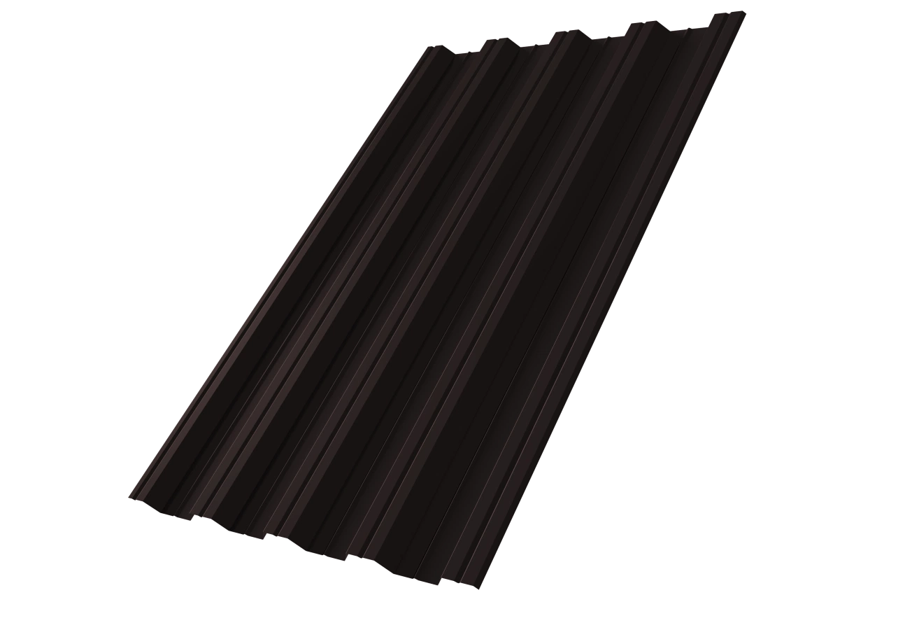 Профнастил НС44R Grand Line 0,5 PurPro матовый RAL 9005 черный