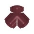 Y-образный тройник малого полукруглого конька Grand Line 0,5 Сатин матовый с пленкой RAL 3005 красное вино — 395903 Y-образный тройник малого полукруглого конька Grand Line 0,5 Сатин матовый с пленкой RAL 3005 красное вино — 395903