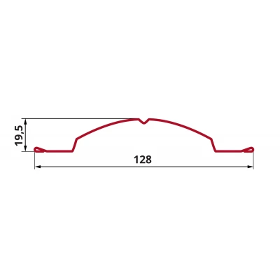 Штакетник Круглый фигурный Grand Line 0,4 ПЭ RAL 7004 сигнальный серый — 404776 Штакетник Круглый фигурный Grand Line 0,4 ПЭ RAL 7004 сигнальный серый — 404776