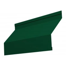 Ламель забора жалюзи Милан новый Grand Line 0,45 ПЭ двухсторонний с пленкой RAL 6005 зеленый мох