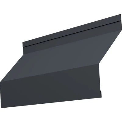 Ламель забора жалюзи Милан новый Grand Line 0,45 ПЭ двухсторонний с пленкой RAL 7024 мокрый асфальт — 408074 Ламель забора жалюзи Милан новый Grand Line 0,45 ПЭ двухсторонний с пленкой RAL 7024 мокрый асфальт — 408074