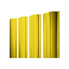 Штакетник Круглый с прямым резом Grand Line 0,45 ПЭ RAL 1018 цинково-желтый