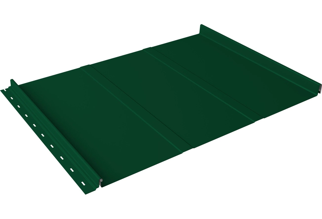Кликфальц Лайн Grand Line 0,45 Drap СТ с пленкой на замках RAL 6005 зеленый мох