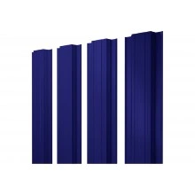 Штакетник Прямоугольный с прямым резом Grand Line 0,45 ПЭ RAL 5002 ультрамариново-синий