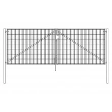 Ворота Grand Line Light без замка 1,53х4,0 RAL 6005