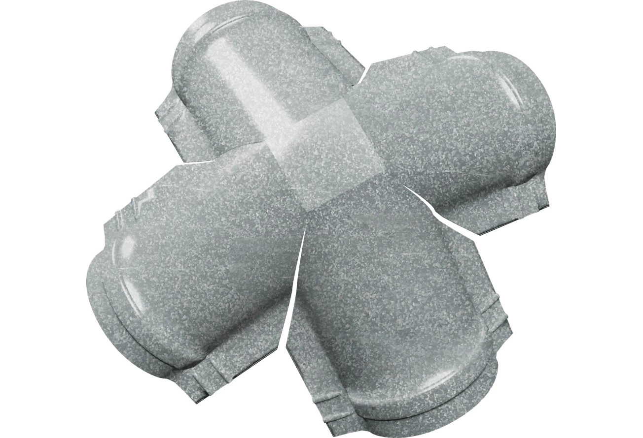 Четверник полукруглого конька Grand Line 0,45 Zn