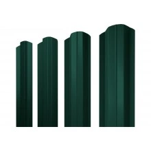 Штакетник М-образный B фигурный Grand Line 0,4 ПЭ RAL 6005 зеленый мох
