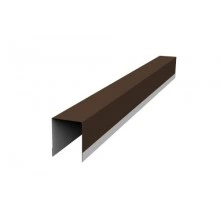 Планка Grand Line опорная составная внутренняя Palermo 0,45 PE-Double RAL 8017 шоколад