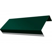 Ламель обратная стартовая/финишная забора жалюзи Техас 53мм для калиток и ворот (с заполнением ламелями 125) Grand Line 0,5 Сатин RAL 6005 зеленый мох