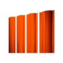 Штакетник Круглый с прямым резом Grand Line 0,45 ПЭ RAL 2004 оранжевый