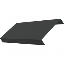 Ламель обратная 125 забора жалюзи Техас Grand Line 0,45 ПЭ двухсторонний RAL 7016 антрацитово-серый