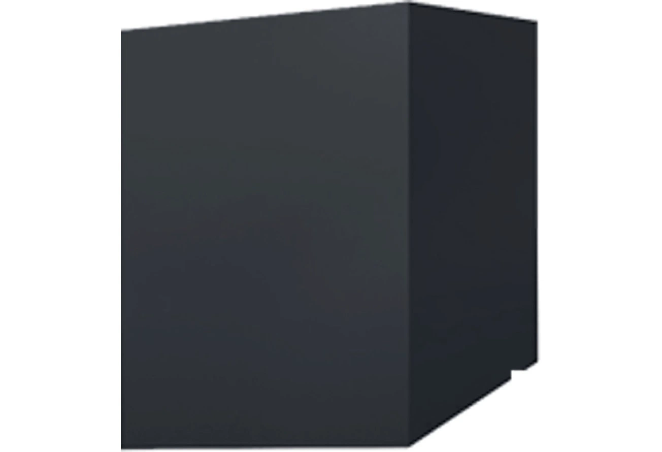 Скатный кожух для трубы Grand Line 630×400 мм, высоты 1180/870 мм, 0,45 Drap RAL 7024 мокрый асфальт