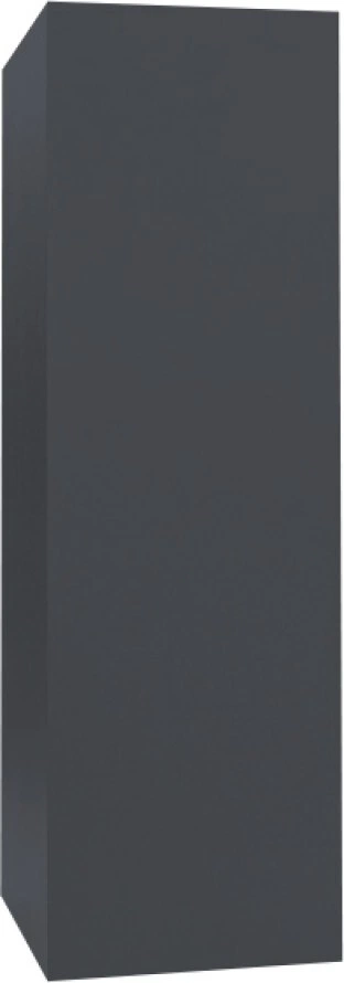 Прямой кожух для трубы Grand Line 1425×510 мм, высота 3000 мм, 0,45 Drap RAL 7024 мокрый асфальт