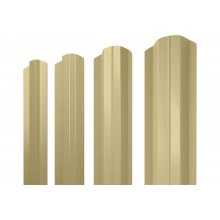Штакетник М-образный B фигурный Grand Line 0,45 ПЭ RAL 1014 слоновая кость